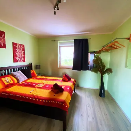 Apartment Modern Red & Blue Podstrana